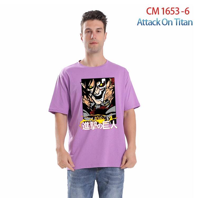 Shingeki no Kyojin Printed short-sleeved cotton T-shirt from S to 4XL  CM-1653-6