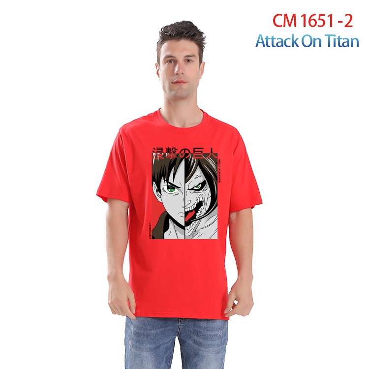 Shingeki no Kyojin Printed short-sleeved cotton T-shirt from S to 4XL CM-1651-2