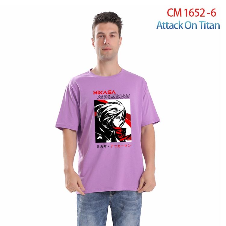 Shingeki no Kyojin Printed short-sleeved cotton T-shirt from S to 4XL CM-1652-6