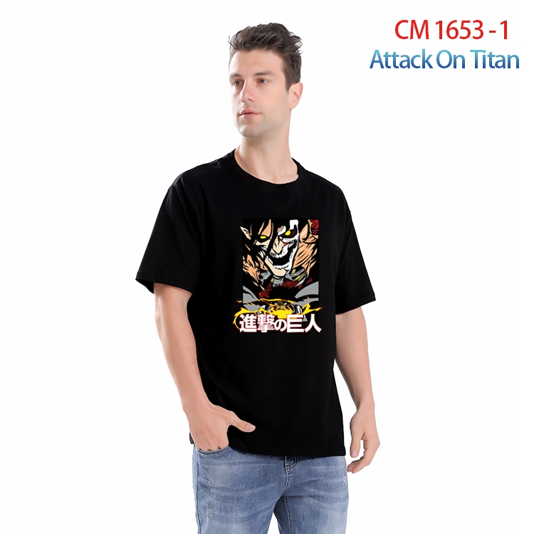 Shingeki no Kyojin Printed short-sleeved cotton T-shirt from S to 4XL CM-1653-1