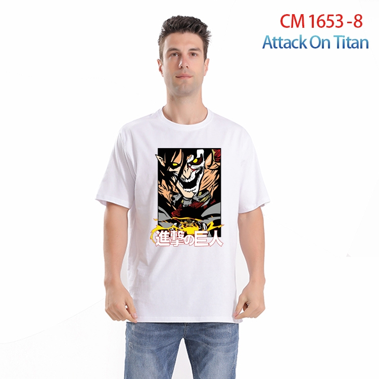 Shingeki no Kyojin Printed short-sleeved cotton T-shirt from S to 4XL CM-1653-8