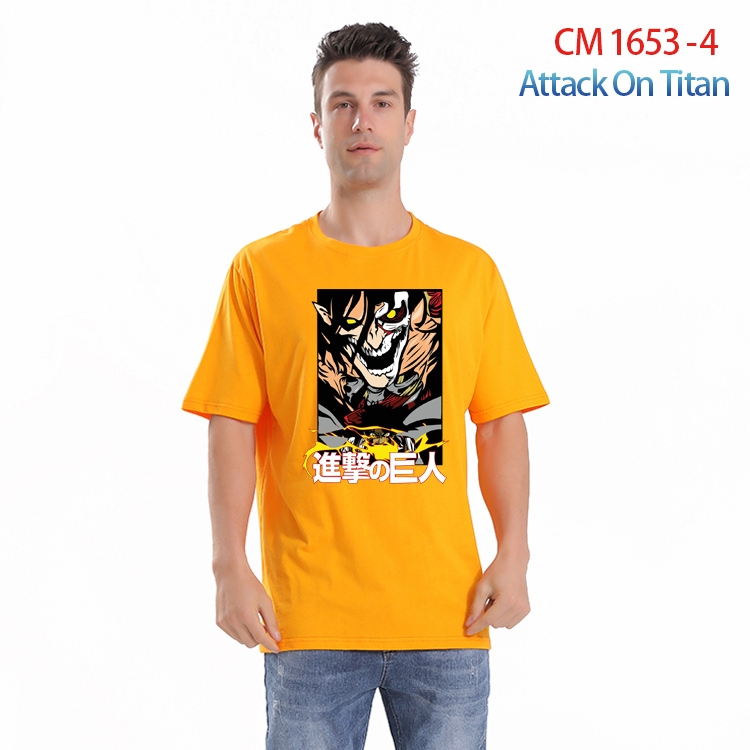 Shingeki no Kyojin Printed short-sleeved cotton T-shirt from S to 4XL CM-1653-4