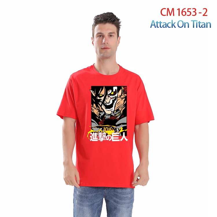 Shingeki no Kyojin Printed short-sleeved cotton T-shirt from S to 4XL CM-1653-2