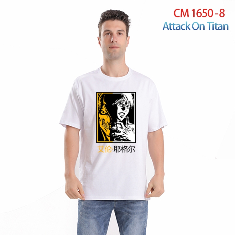 Shingeki no Kyojin Printed short-sleeved cotton T-shirt from S to 4XL CM-1650-8