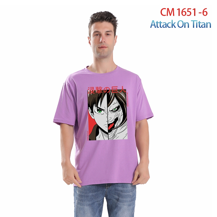 Shingeki no Kyojin Printed short-sleeved cotton T-shirt from S to 4XL CM-1651-6