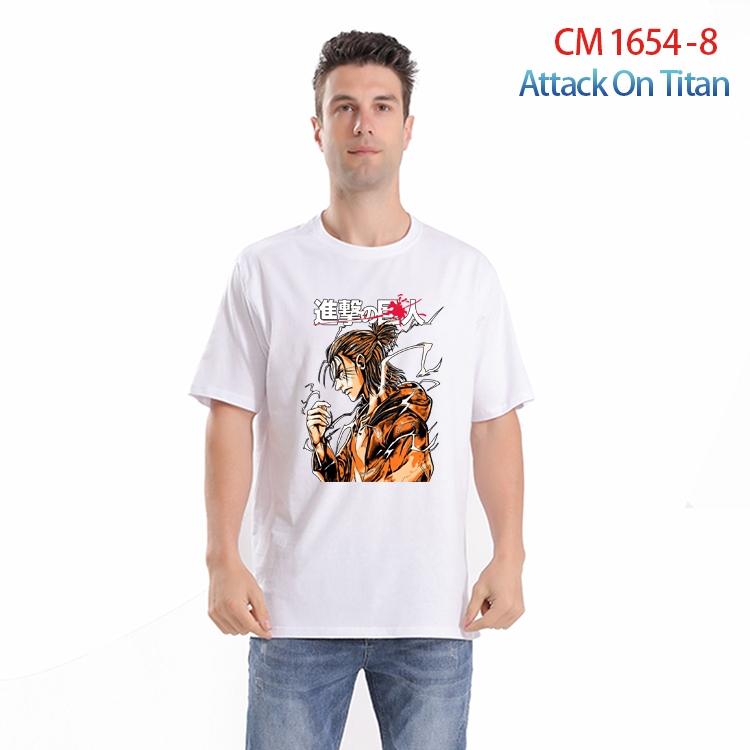 Shingeki no Kyojin Printed short-sleeved cotton T-shirt from S to 4XL CM-1654-8