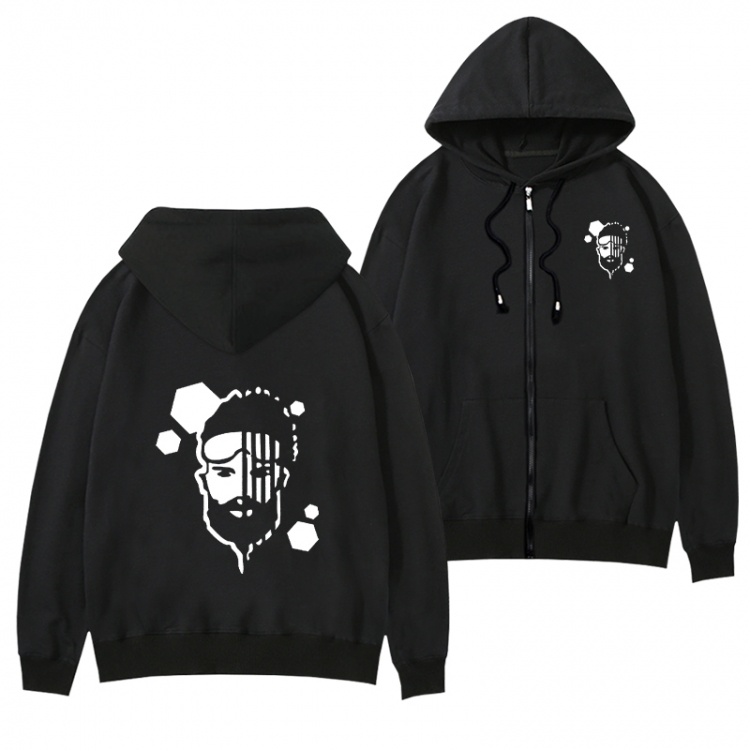 Apexlegends Black Hooded Thick Zip Jacket Sweatshirt from S to 3XL