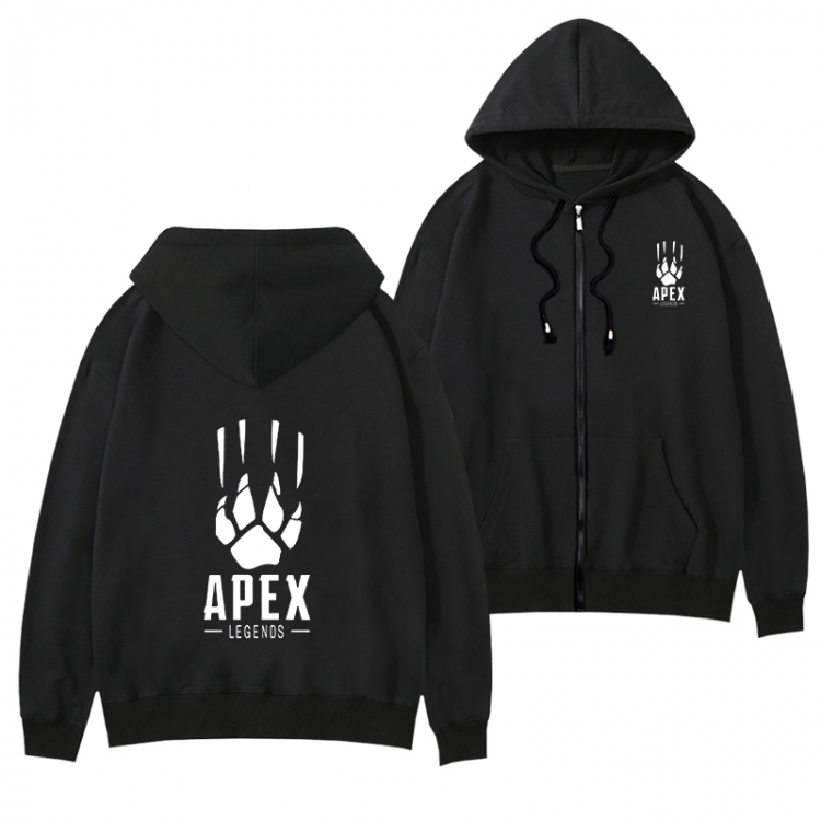 Apexlegends Black Hooded Thick Zip Jacket Sweatshirt from S to 3XL