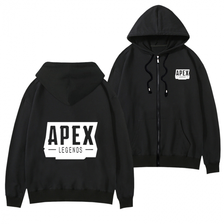 Apexlegends Black Hooded Thick Zip Jacket Sweatshirt from S to 3XL