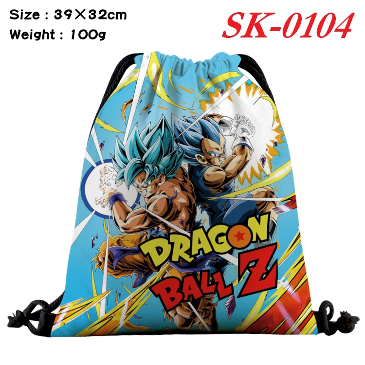 DRAGON BALL cartoon Waterproof Nylon Full Color Drawstring Pocket 39x32cm SK-0104