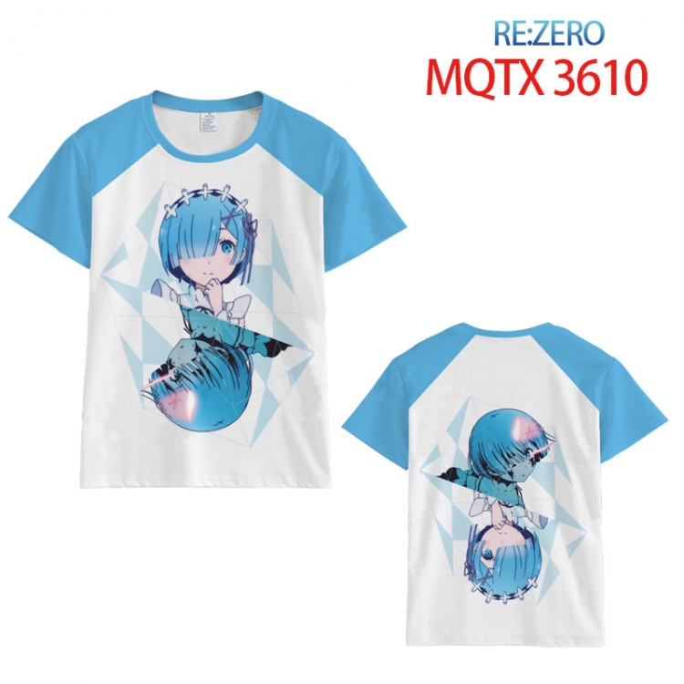 Re:Zero kara Hajimeru Isekai Seikatsu full color printed short-sleeved T-shirt from 2XS to 5XL  MQTX-3610