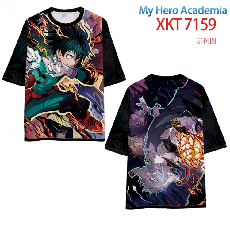 My Hero Academia Full Color Loose short sleeve cotton T-shirt  from S to 4XL  XKT7159
