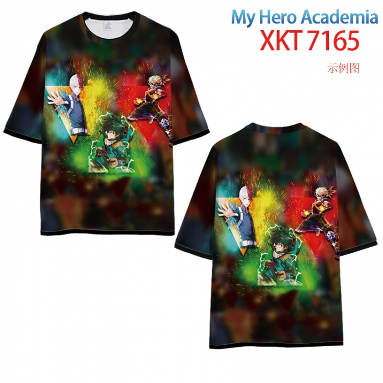 My Hero Academia Full Color Loose short sleeve cotton T-shirt  from S to 6XL XKT7165