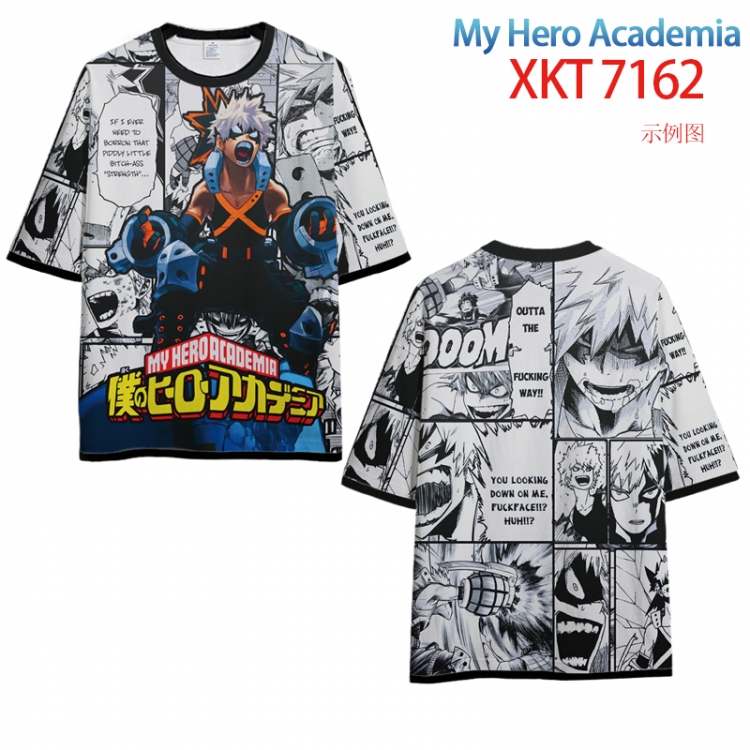 My Hero Academia Full Color Loose short sleeve cotton T-shirt  from S to 6XL  XKT7162