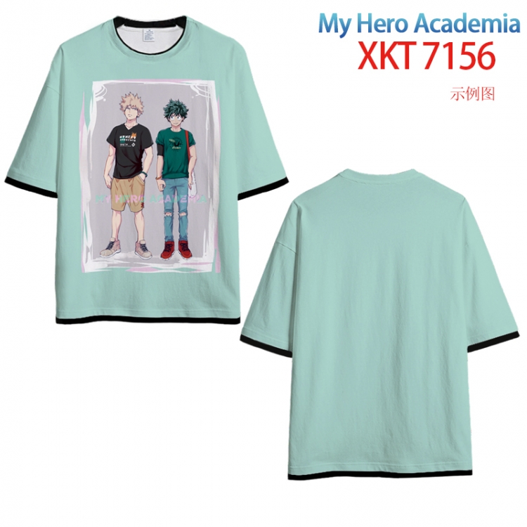 My Hero Academia Full Color Loose short sleeve cotton T-shirt  from S to 6XL  XKT7156