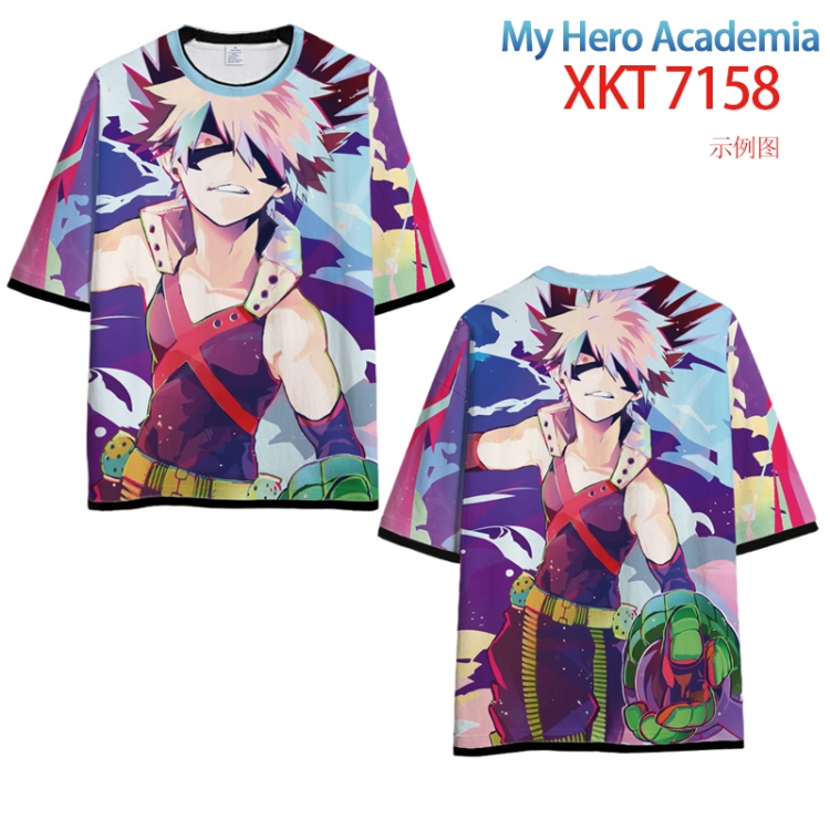 My Hero Academia Full Color Loose short sleeve cotton T-shirt  from S to 6XL  XKT7158