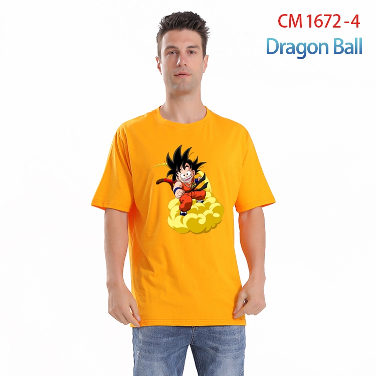 DRAGON BALL Printed short-sleeved cotton T-shirt from S to 4XL CM-1672-4