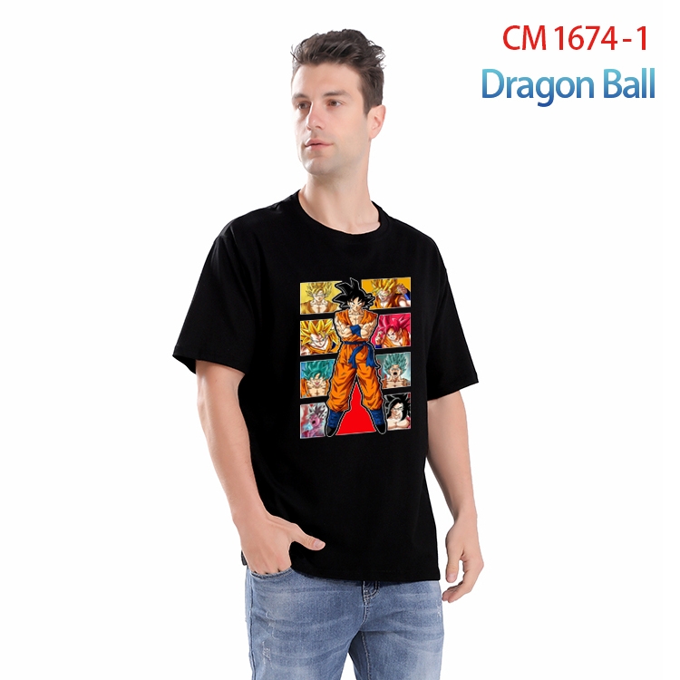 DRAGON BALL Printed short-sleeved cotton T-shirt from S to 4XL CM-1674-1