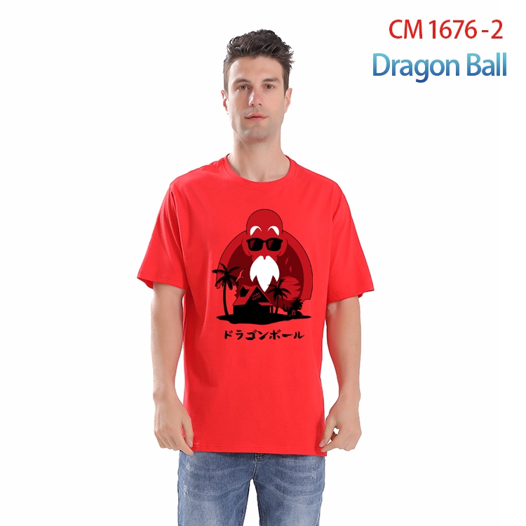 DRAGON BALL Printed short-sleeved cotton T-shirt from S to 4XL CM-1676-2