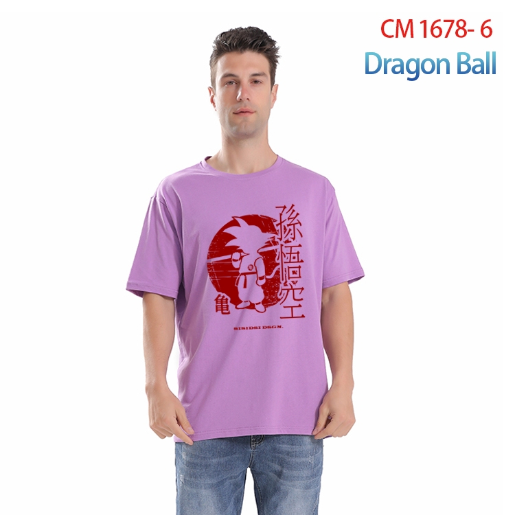 DRAGON BALL Printed short-sleeved cotton T-shirt from S to 4XL CM-1678-6