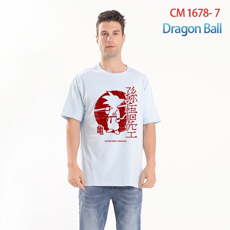 DRAGON BALL Printed short-sleeved cotton T-shirt from S to 4XL CM-1678-7