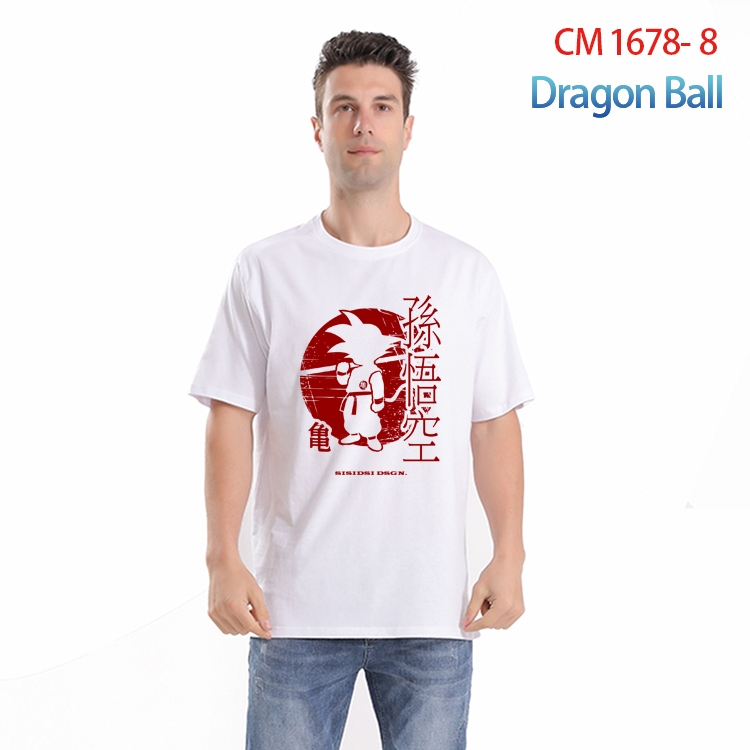 DRAGON BALL Printed short-sleeved cotton T-shirt from S to 4XL CM-1678-8