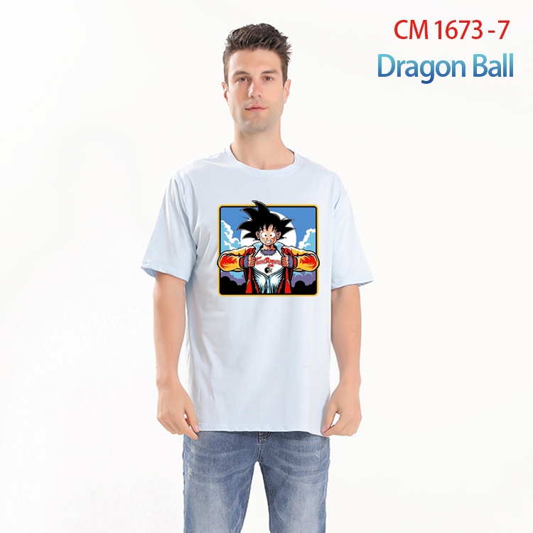 DRAGON BALL Printed short-sleeved cotton T-shirt from S to 4XL CM-1673-7