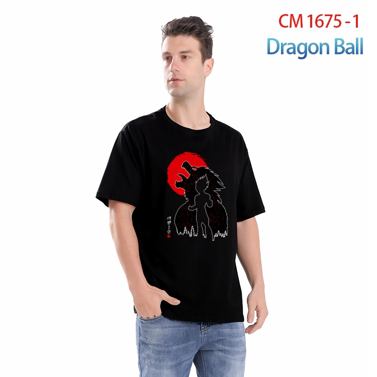 DRAGON BALL Printed short-sleeved cotton T-shirt from S to 4XL CM-1675-1
