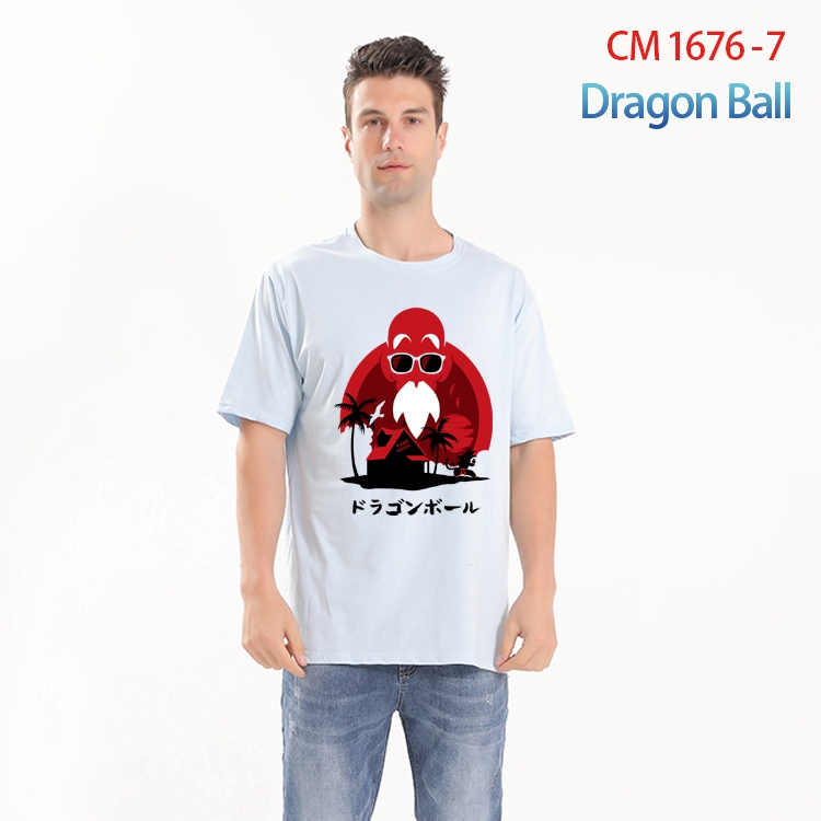 DRAGON BALL Printed short-sleeved cotton T-shirt from S to 4XL CM-1676-7