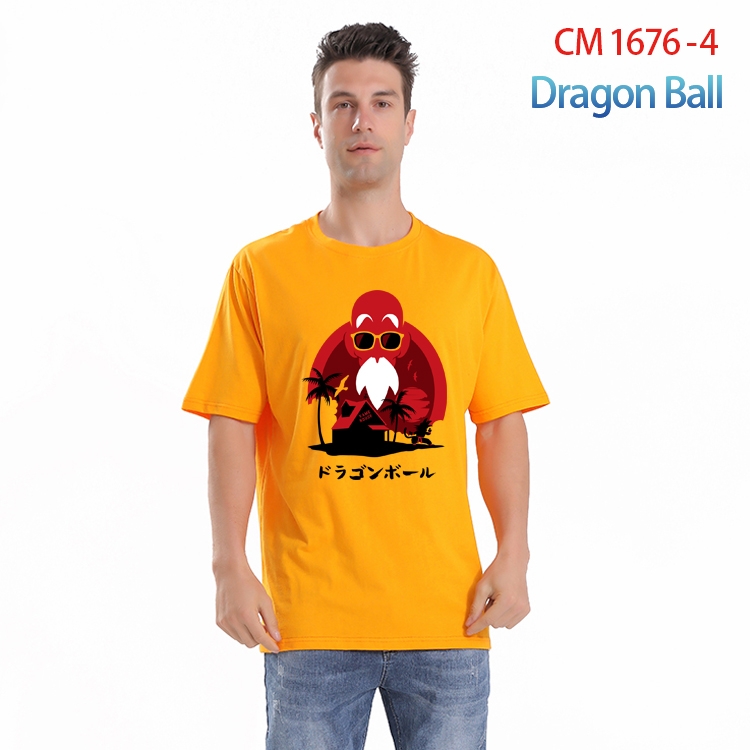 DRAGON BALL Printed short-sleeved cotton T-shirt from S to 4XL CM-1676-4