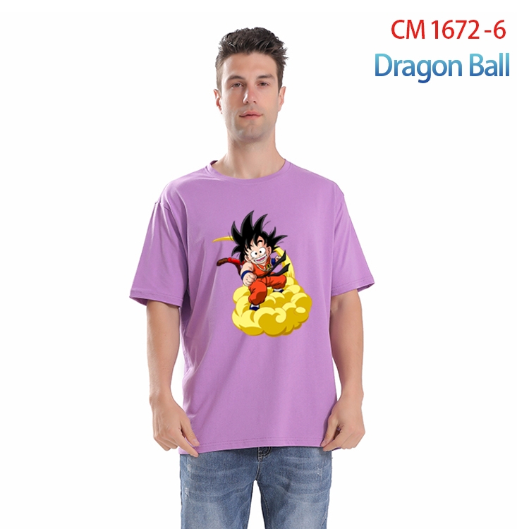 DRAGON BALL Printed short-sleeved cotton T-shirt from S to 4XL CM-1672-6