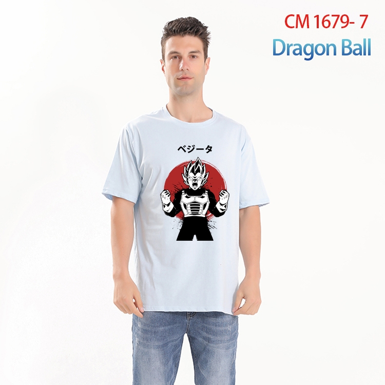 DRAGON BALL Printed short-sleeved cotton T-shirt from S to 4XL CM-1679-7