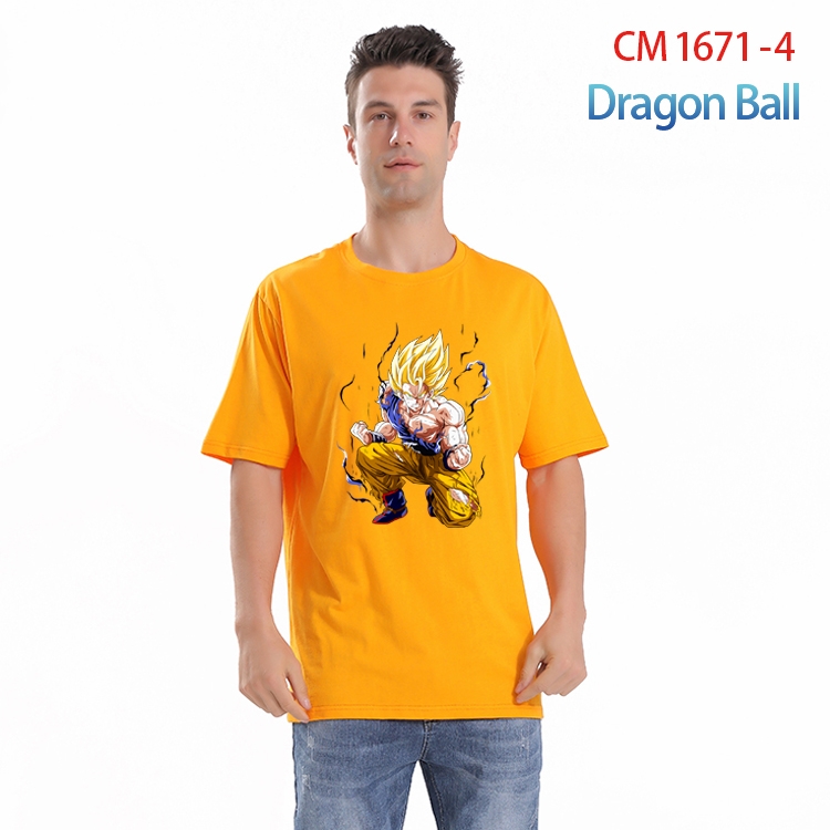 DRAGON BALL Printed short-sleeved cotton T-shirt from S to 4XL CM-1671-4