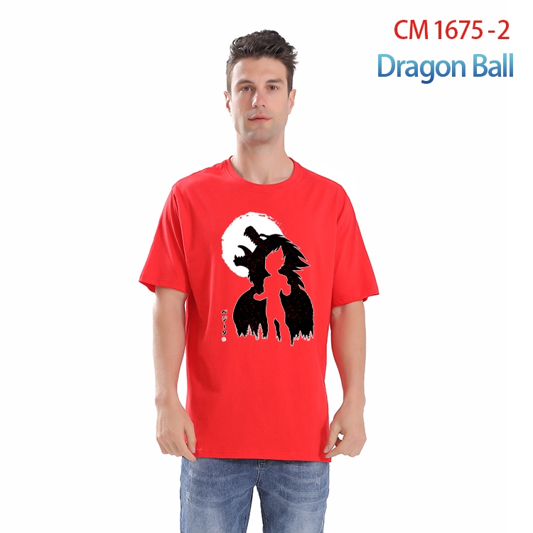 DRAGON BALL Printed short-sleeved cotton T-shirt from S to 4XL CM-1675-2