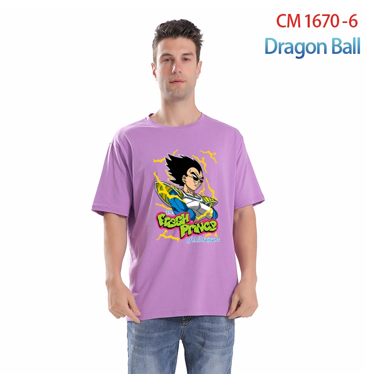 DRAGON BALL Printed short-sleeved cotton T-shirt from S to 4XL CM-1670-6