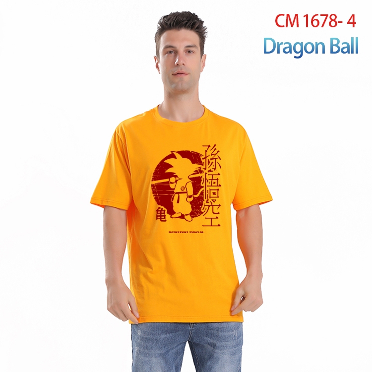 DRAGON BALL Printed short-sleeved cotton T-shirt from S to 4XL CM-1678-4