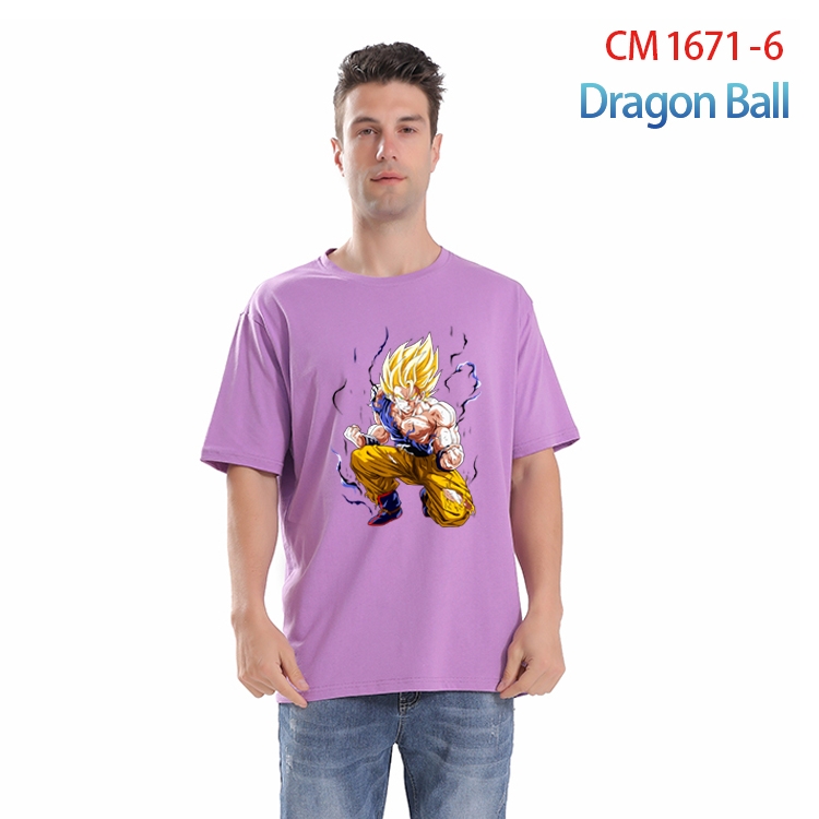 DRAGON BALL Printed short-sleeved cotton T-shirt from S to 4XL CM-1671-6