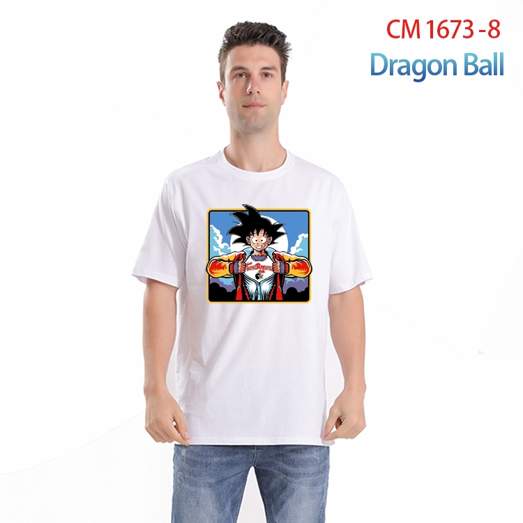 DRAGON BALL Printed short-sleeved cotton T-shirt from S to 4XL CM-1673-8