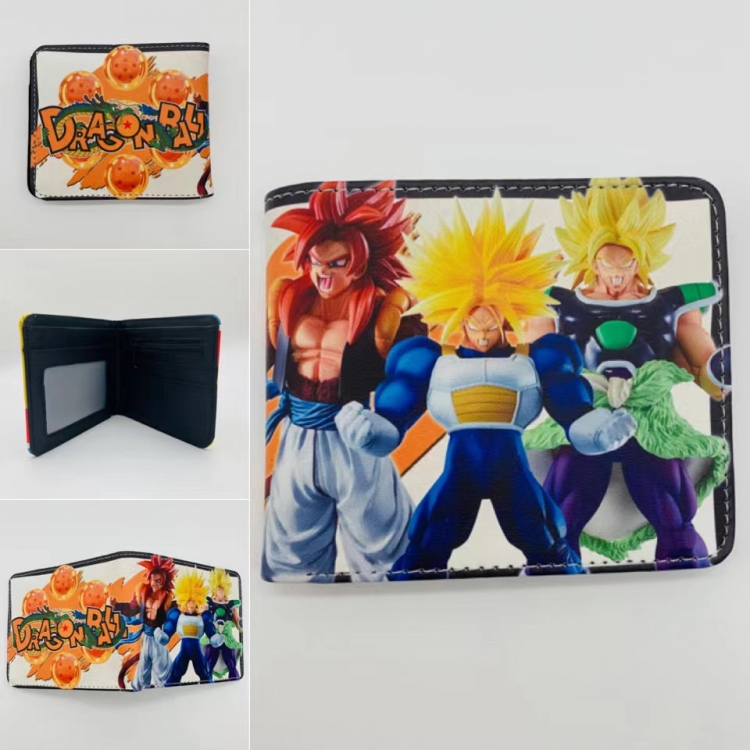 DRAGON BALL Full color  Two fold short card case wallet 11X9.5CM
