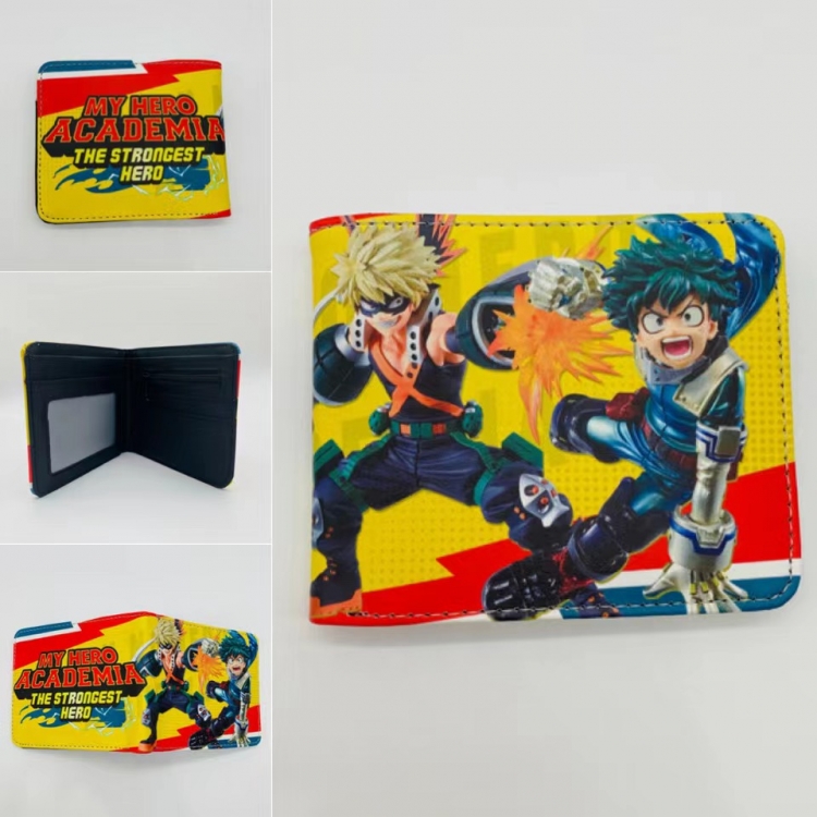 My Hero Academia Full color  Two fold short card case wallet 11X9.5CM