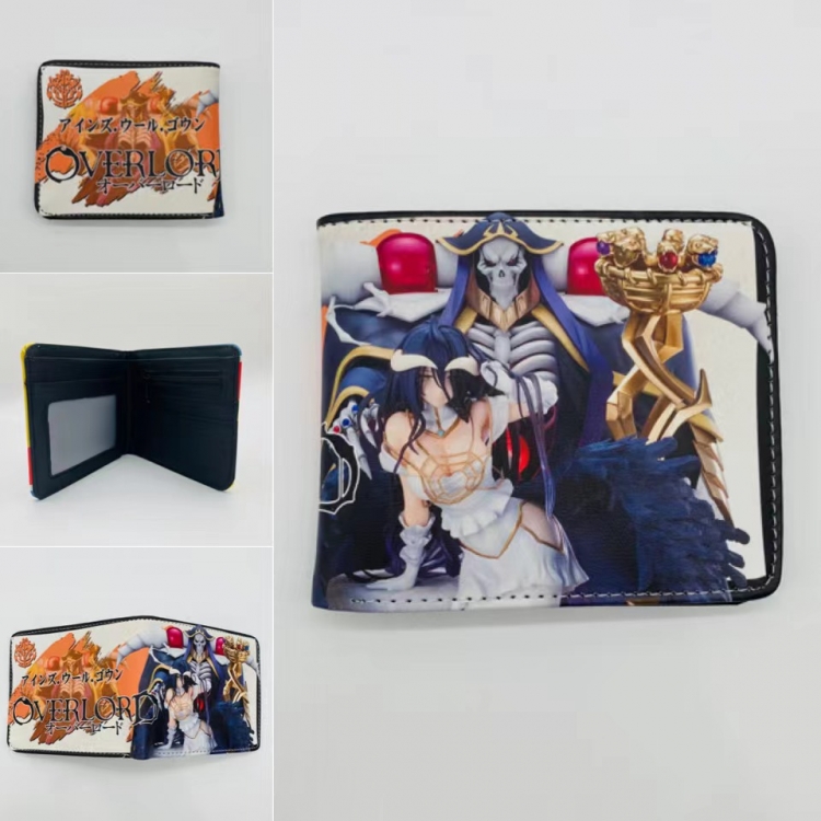 Overlord Full color  Two fold short card case wallet 11X9.5CM