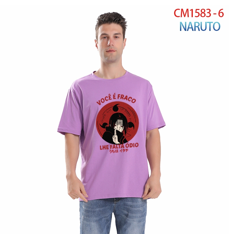 Naruto Printed short-sleeved cotton T-shirt from S to 4XL  CM-1583-6