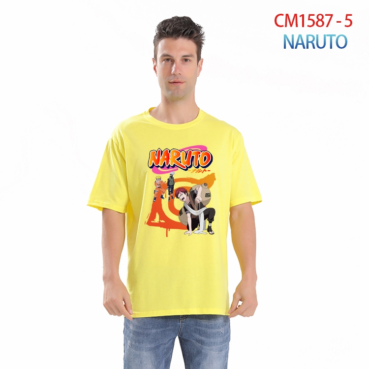 Naruto Printed short-sleeved cotton T-shirt from S to 4XL  CM-1587-5