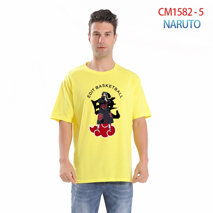 Naruto Printed short-sleeved cotton T-shirt from S to 4XL CM-1582-5