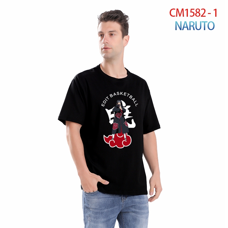 Naruto Printed short-sleeved cotton T-shirt from S to 4XL CM-1582-1