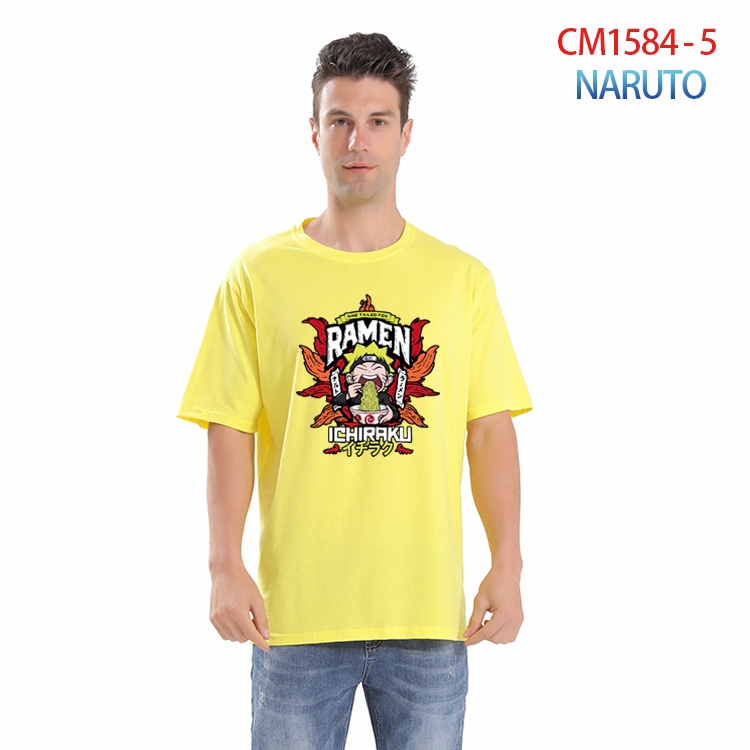 Naruto Printed short-sleeved cotton T-shirt from S to 4XL  CM-1584-5