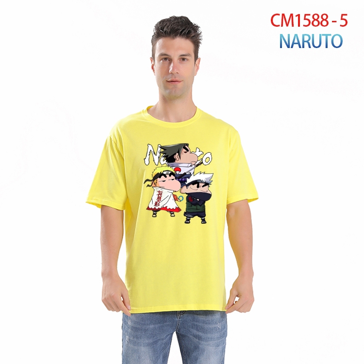 Naruto Printed short-sleeved cotton T-shirt from S to 4XL CM-1588-5