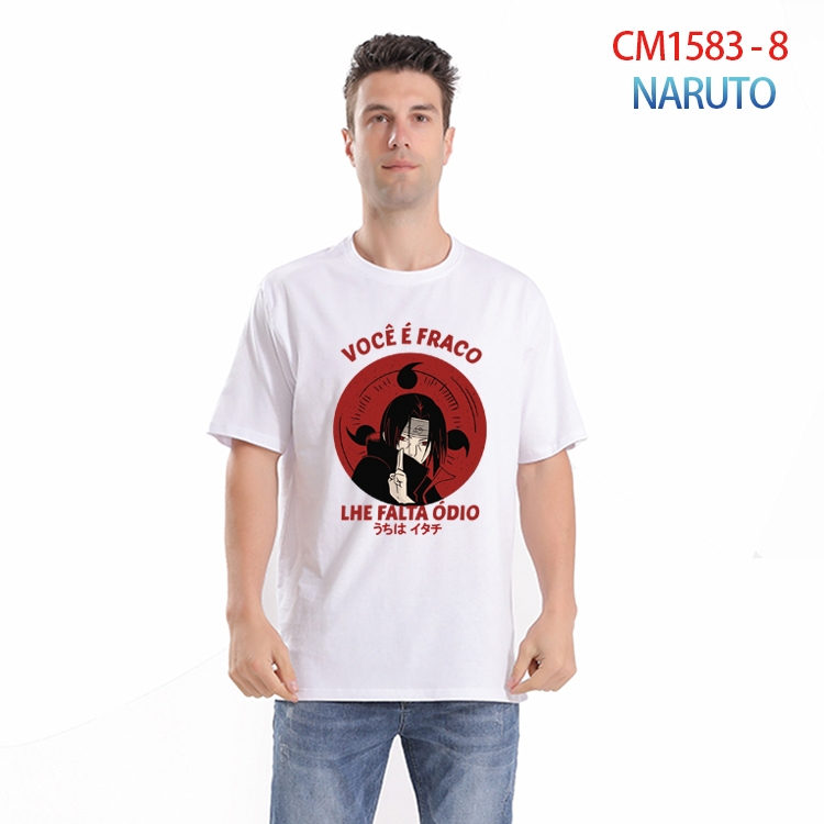 Naruto Printed short-sleeved cotton T-shirt from S to 4XL  CM-1583-8