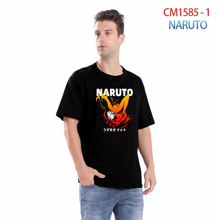 Naruto Printed short-sleeved cotton T-shirt from S to 4XL  CM-1585-1