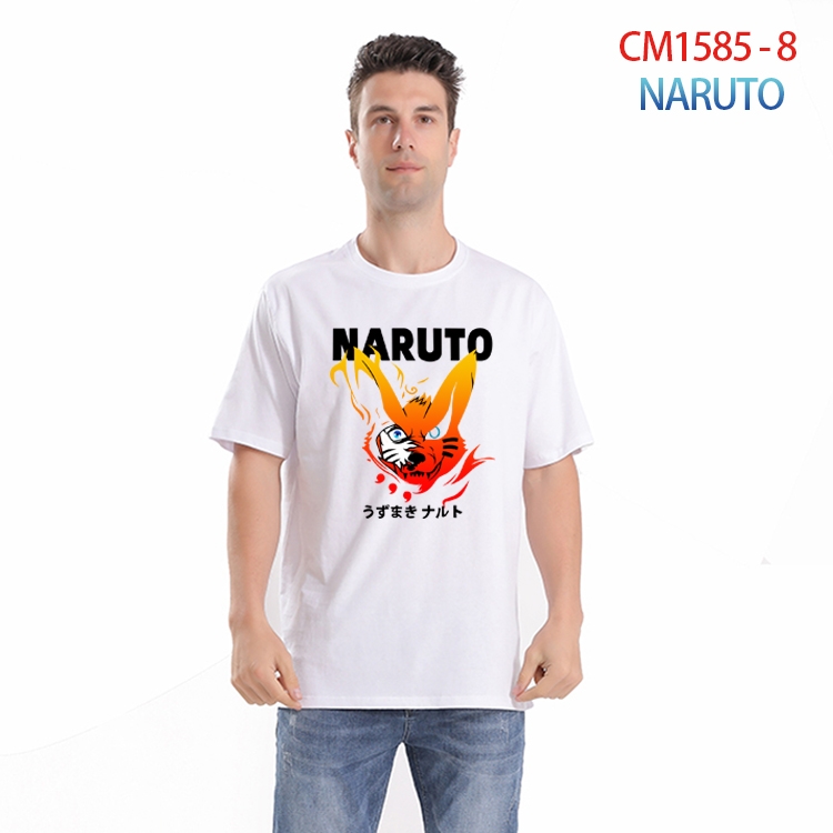 Naruto Printed short-sleeved cotton T-shirt from S to 4XL  CM-1585-8